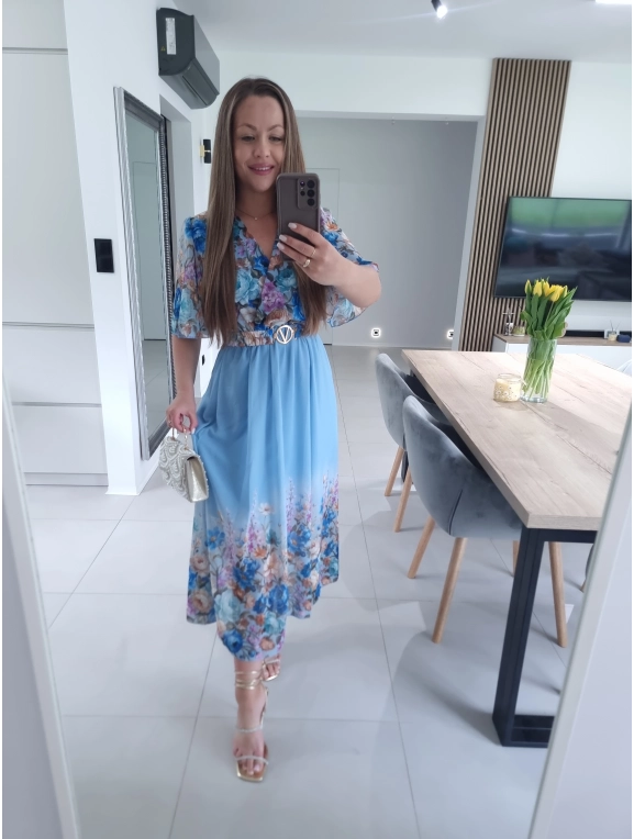 Sukienka RENEE M L XL XXL w kwiaty