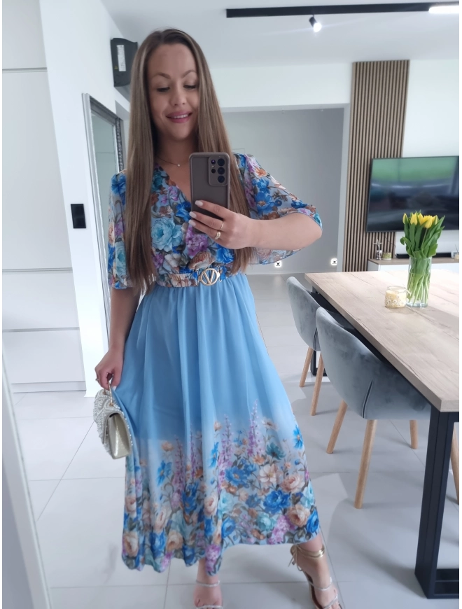 Sukienka RENEE M L XL XXL w kwiaty