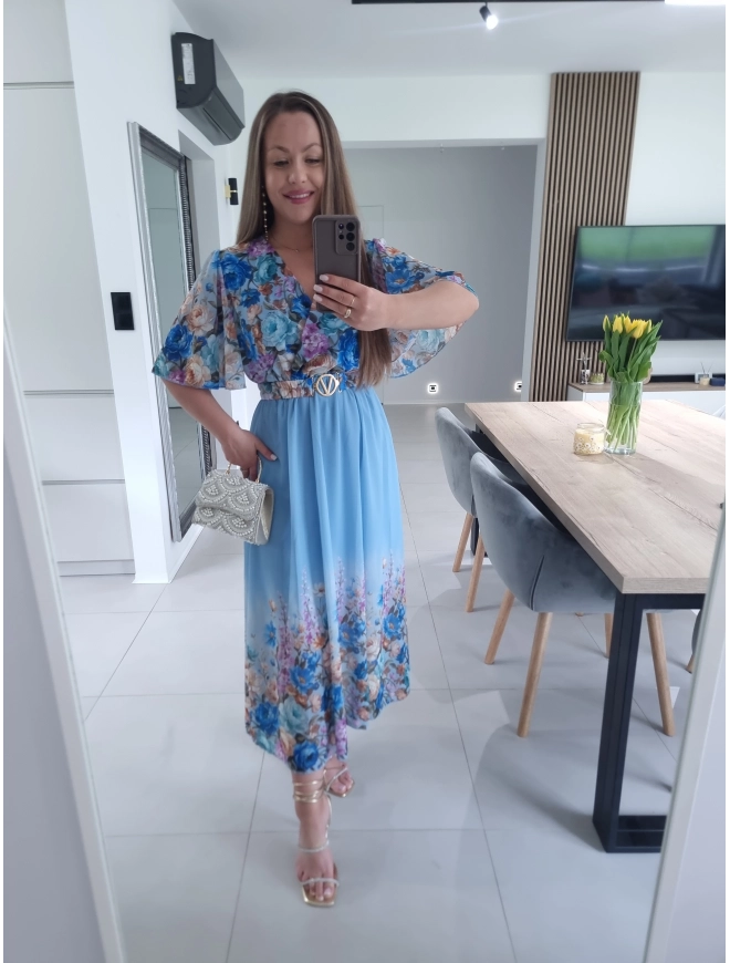 Sukienka RENEE M L XL XXL w kwiaty