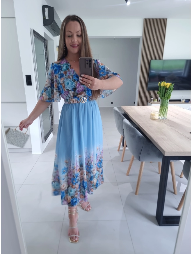 Sukienka RENEE M L XL XXL w kwiaty