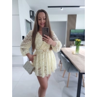Sukienko-kombinezon ADELL koronka MASEŁKO M L XL