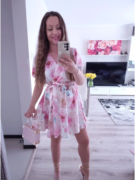 Sukienka ROSALIA kwiaty 09 S M L XL