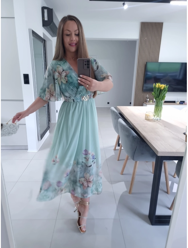 Sukienka RENEE M L XL XXL w kwiaty