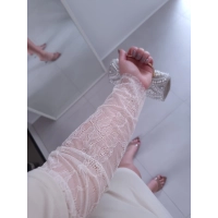 Sukienka IVONE koronka trapezowa XS S M L beż