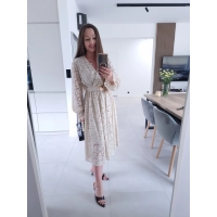 Sukienka MIDI GLAM koronkowa  42-46 XL XXL PLUS SIZE