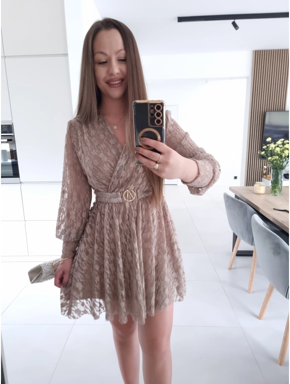 Sukienka PRINCESA M L XL KORONKOWA koktajlowa