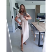 Sukienka ELENA beż S M L XL