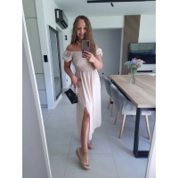 Sukienka ELENA beż S M L XL