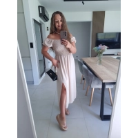 Sukienka ELENA beż S M L XL