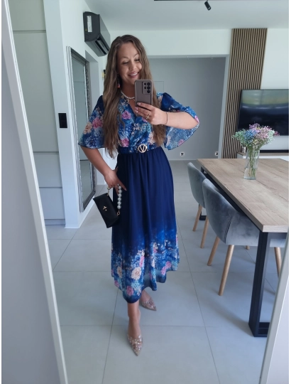 Sukienka RENEE M L XL XXL w kwiaty