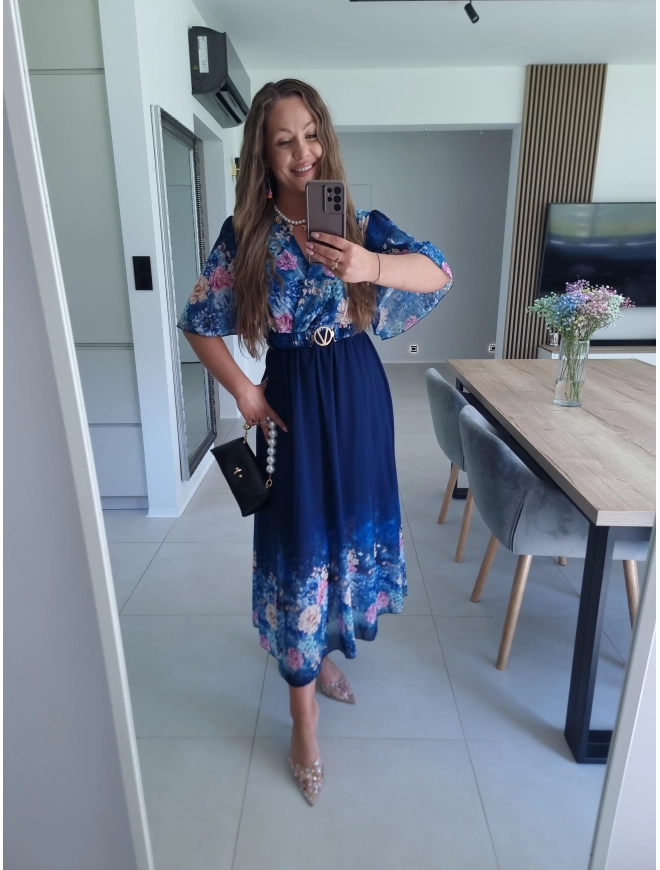 Sukienka RENEE M L XL XXL w kwiaty