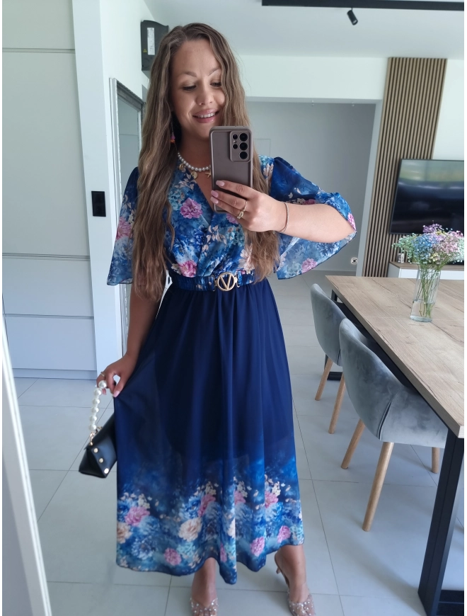 Sukienka RENEE M L XL XXL w kwiaty