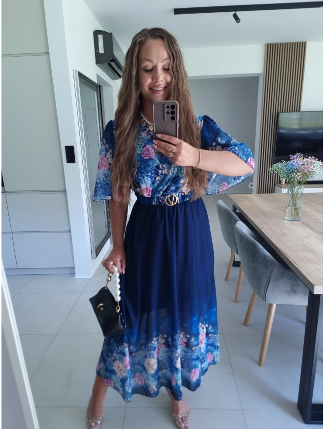 Sukienka RENEE M L XL XXL w kwiaty