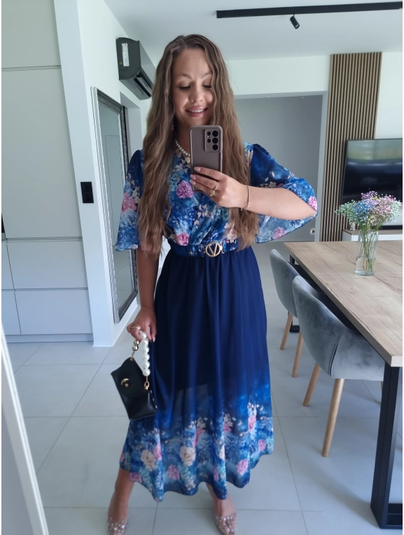 Sukienka RENEE M L XL XXL w kwiaty