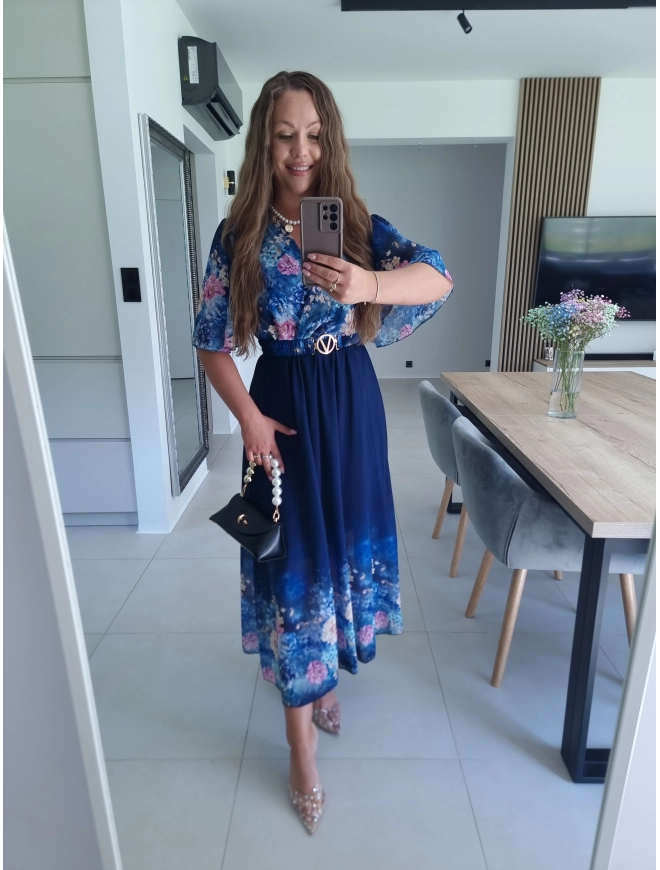 Sukienka RENEE M L XL XXL w kwiaty