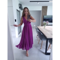 Sukienka JULIETTA MAXI śliwka