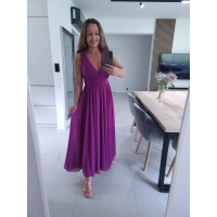 Sukienka JULIETTA MAXI śliwka