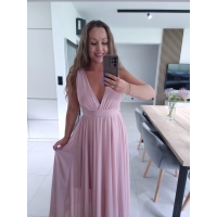 Sukienka JULIETTA MAXI RÓŻ
