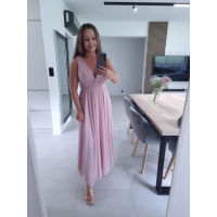 Sukienka JULIETTA MAXI RÓŻ