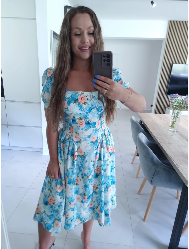 Sukienka ELIZABETH S M niebieska