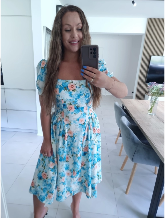 Sukienka ELIZABETH S M niebieska