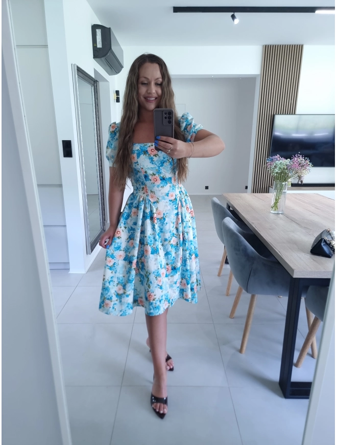 Sukienka ELIZABETH S M niebieska