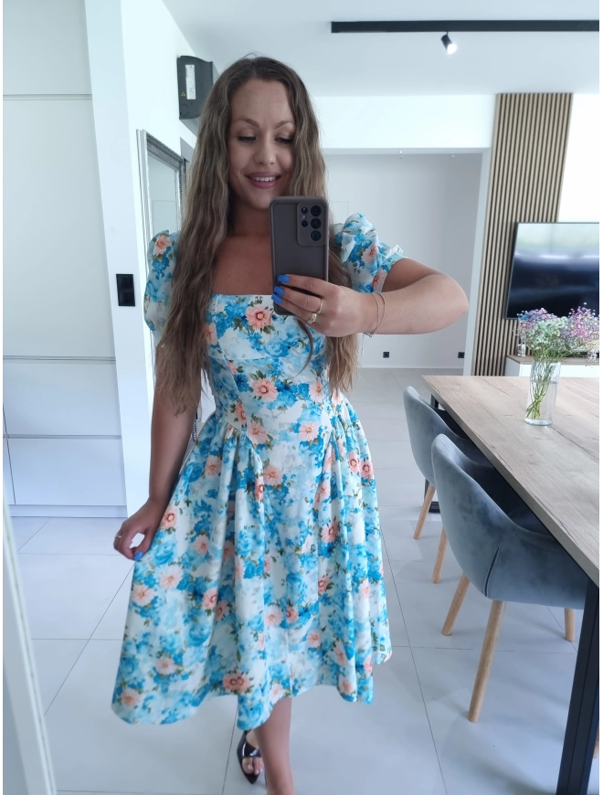 Sukienka ELIZABETH S M niebieska