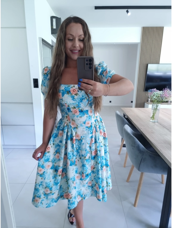 Sukienka ELIZABETH S M niebieska