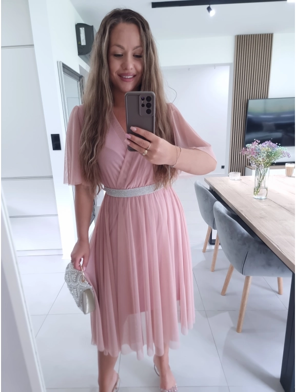 Sukienka DALIA z paskiem M L XL XXL