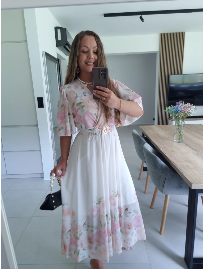 Sukienka RENEE M L XL XXL w kwiaty