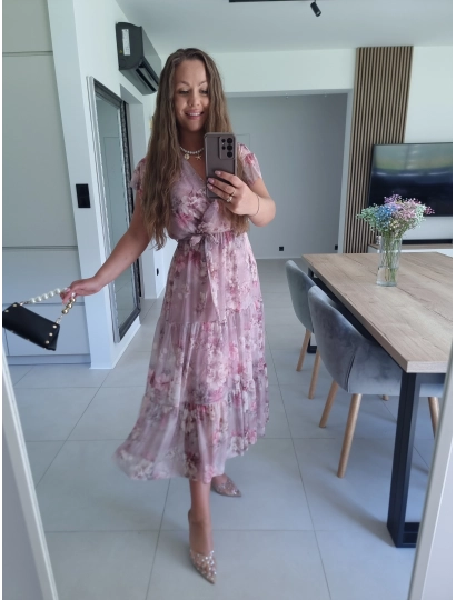 Sukienka siateczkowa CAMILLA MAXI