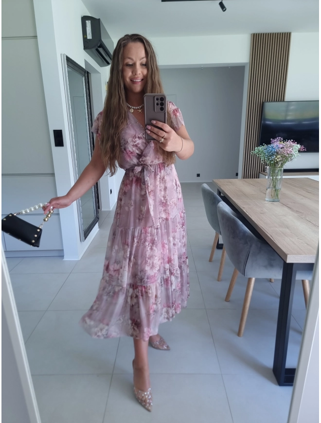 Sukienka siateczkowa CAMILLA MAXI