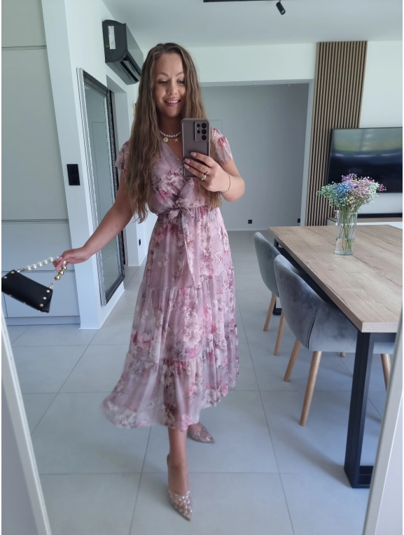 Sukienka siateczkowa CAMILLA MAXI