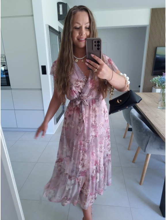Sukienka siateczkowa CAMILLA MAXI