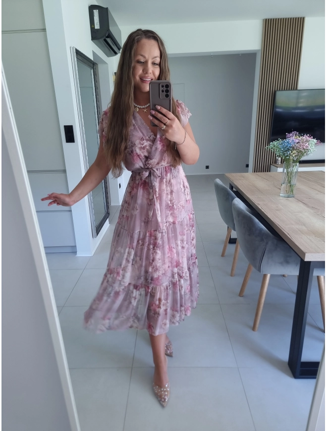 Sukienka siateczkowa CAMILLA MAXI