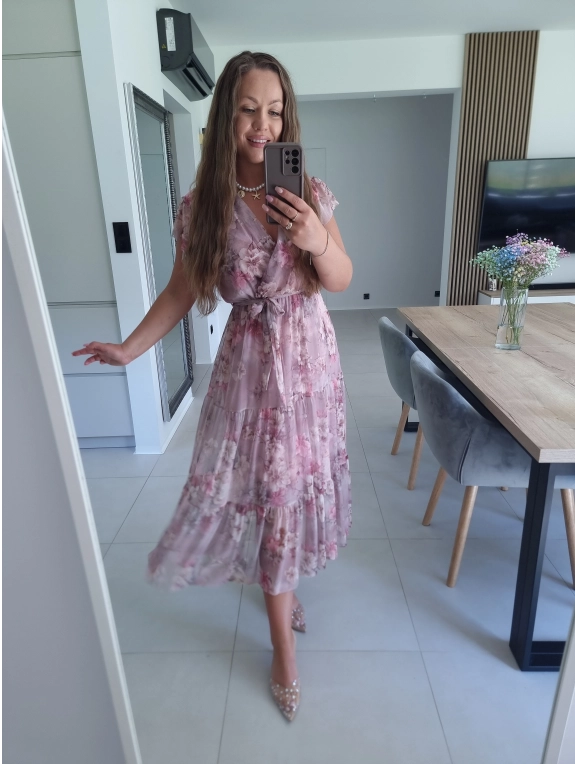 Sukienka siateczkowa CAMILLA MAXI