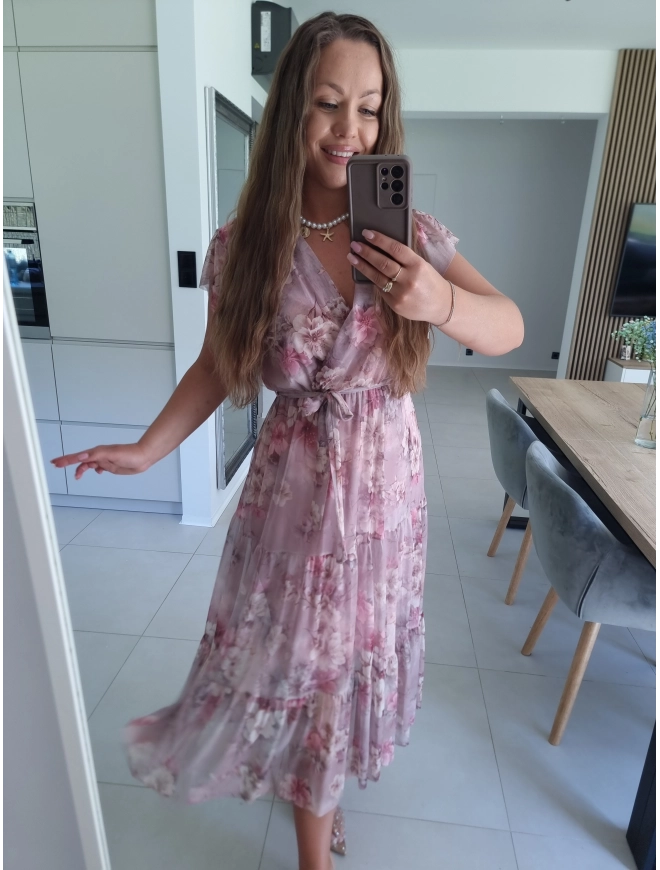 Sukienka siateczkowa CAMILLA MAXI