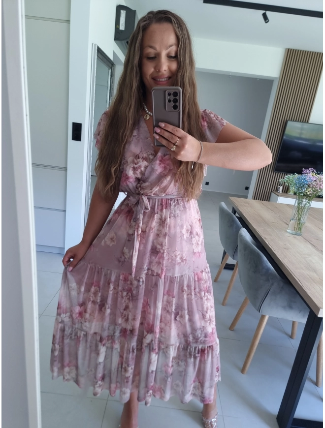 Sukienka siateczkowa CAMILLA MAXI