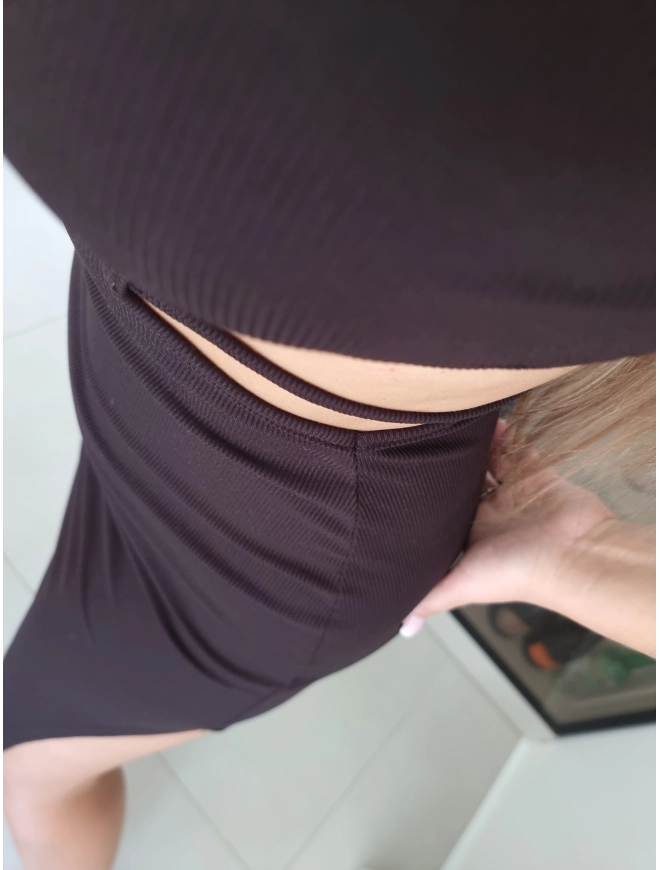 Sukienka GEORGINA czekolada