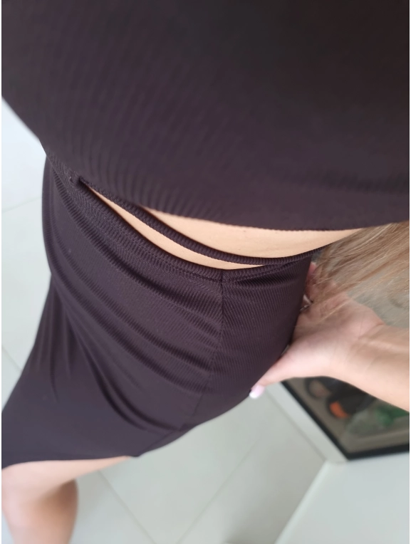 Sukienka GEORGINA czekolada