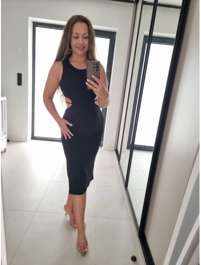 Sukienka GEORGINA czarna