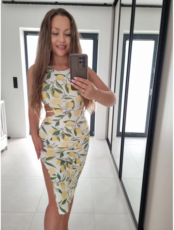 Sukienka GEORGINA cytrynka