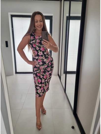 Sukienka GEORGINA kwiaty