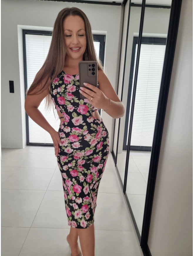 Sukienka GEORGINA kwiaty