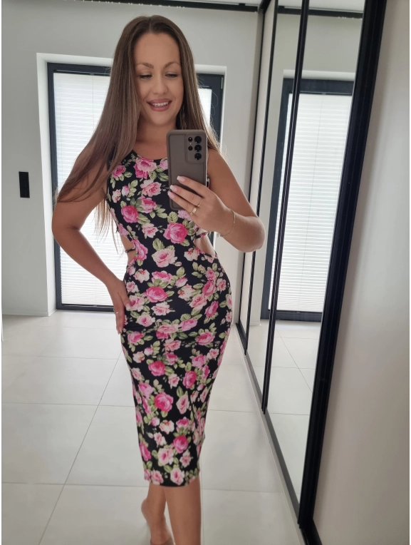 Sukienka GEORGINA kwiaty