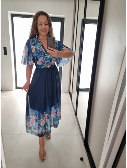 Sukienka RENEE granat M L XL XXL