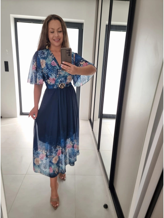Sukienka RENEE granat M L XL XXL