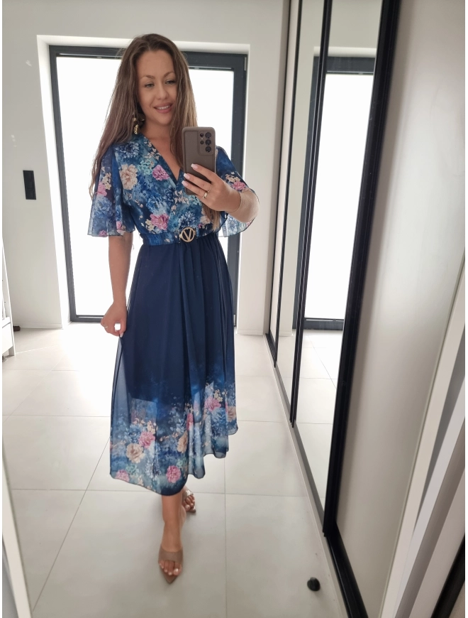 Sukienka RENEE granat M L XL XXL