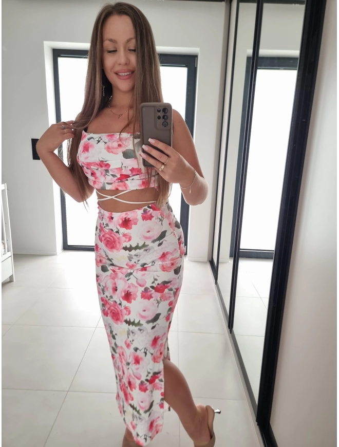 Sukienka ROA midi XS S M L kwiaty