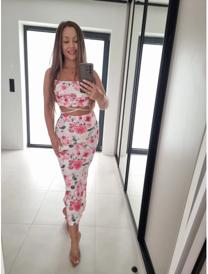 Sukienka ROA midi XS S M L kwiaty